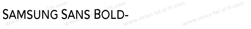 Samsung Sans Bold字体转换